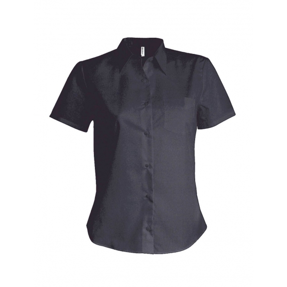 LADIES' SHORT-SLEEVED COTTON POPLIN SHIRT