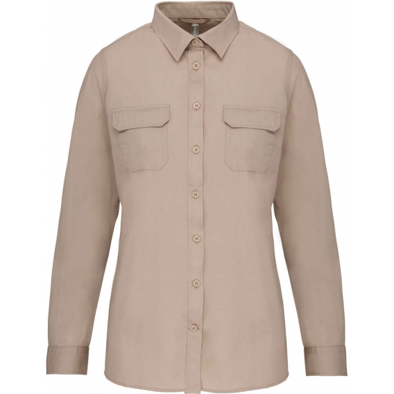 LADIES' LONG SLEEVED SAFARI SHIRT