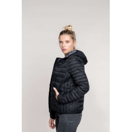 LADIES' LIGHTWEIGHT HOODED PADDED JACKET