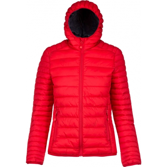 LADIES' LIGHTWEIGHT HOODED PADDED JACKET