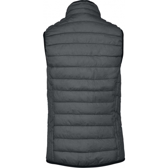 LADIES' LIGHTWEIGHT SLEEVELESS FAKE DOWN JACKET