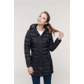 LADIES' LIGHTWEIGHT HOODED PADDED PARKA