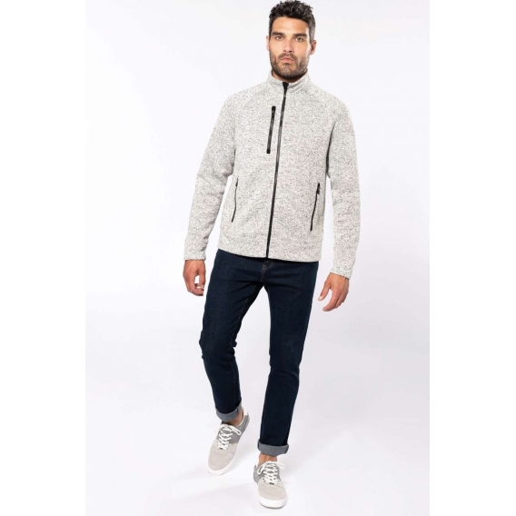 MEN'S FULL ZIP HEATHER JACKET