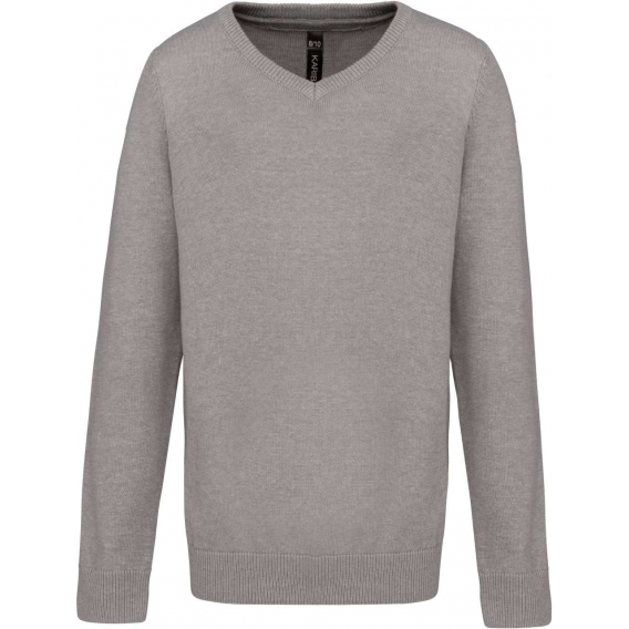 KIDS' V-NECK JUMPER