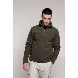 ENZO - ZIP NECK MICROFLEECE JACKET