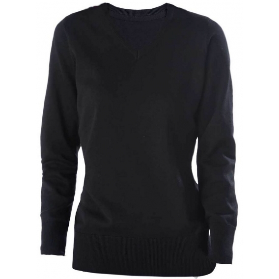 LADIES' V-NECK JUMPER
