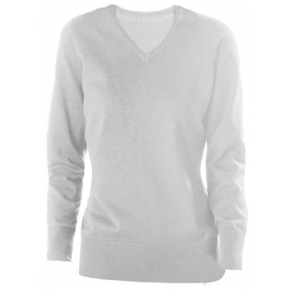 LADIES' V-NECK JUMPER