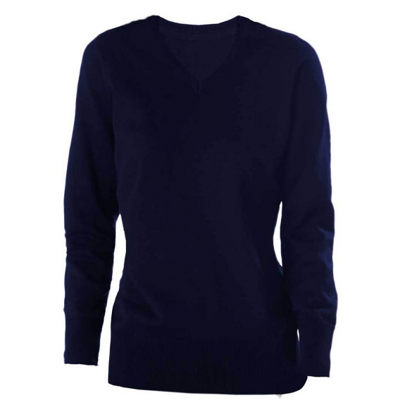 LADIES' V-NECK JUMPER