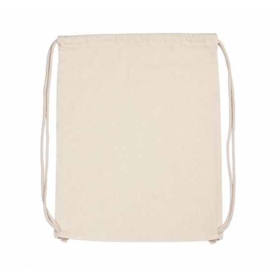 ORGANIC COTTON BACKPACK WITH DRAWSTRING CARRY HANDLES