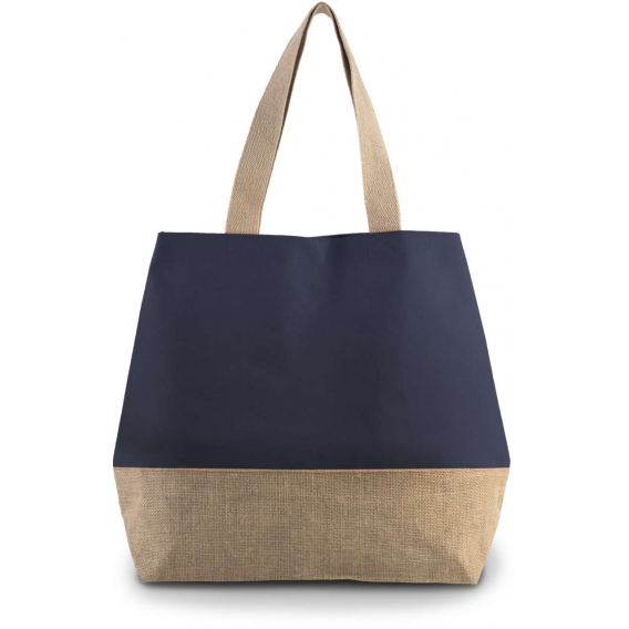 CANVAS & JUTE HOLD-ALL SHOPPER BAG