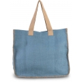 JUTE BAG WITH CONTRAST STITCHING