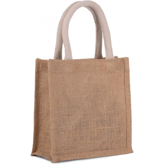 JUTE CANVAS TOTE - SMALL