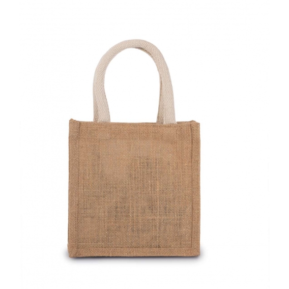 JUTE CANVAS TOTE - SMALL