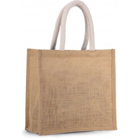 JUTE CANVAS TOTE - MEDIUM