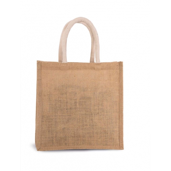 JUTE CANVAS TOTE - LARGE