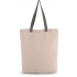 SHOPPER BAG WITH GUSSET AND CONTRAST COLOUR HANDLE