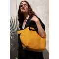 HANDBAG WITH LEATHER HANDLES