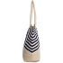 JUTE CANVAS DUFFEL SHOPPING BAG