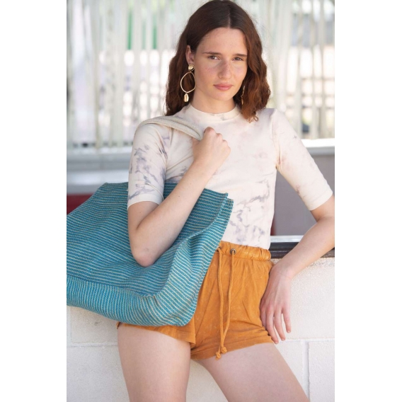 JUTE CANVAS SHOPPING BAG