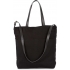 HANDBAG WITH LEATHER SHOULDER STRAP