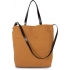 HANDBAG WITH LEATHER SHOULDER STRAP