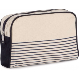 VANITY CASE IN COTTON CANVAS - DUFFEL STYLE