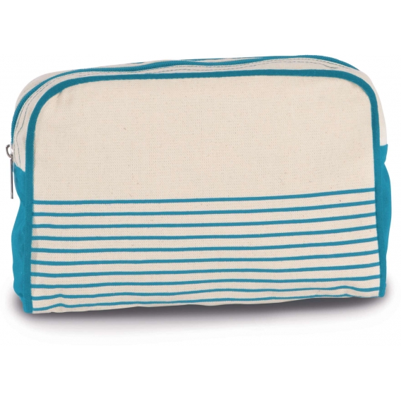 VANITY CASE IN COTTON CANVAS - DUFFEL STYLE