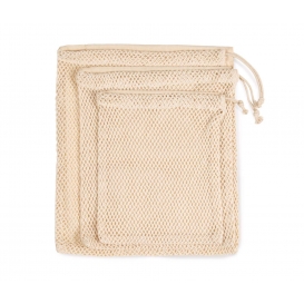 MESH BAG WITH DRAWSTRING CARRY HANDLE