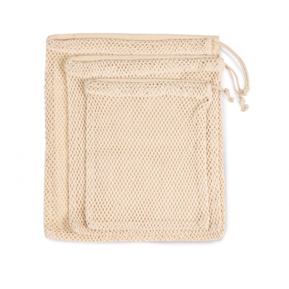 MESH BAG WITH DRAWSTRING CARRY HANDLE