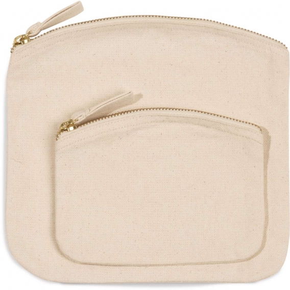 POUCH WITH ZIP FASTENING
