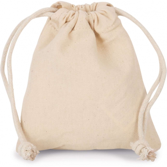 COTTON BAG WITH DRAWCORD CLOSURE - SMALL SIZE