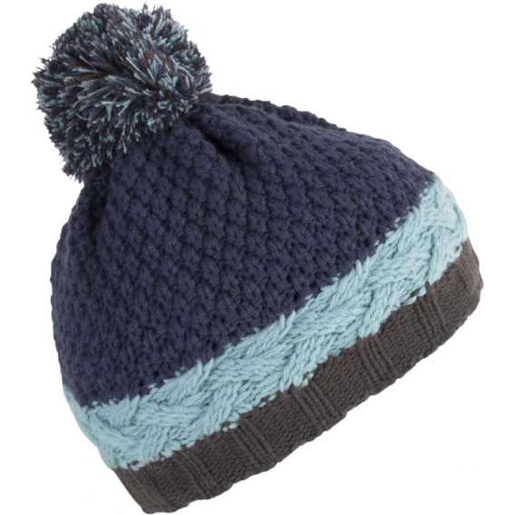 COLOURBLOCK BOBBLE BEANIE