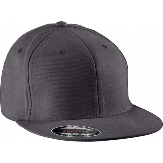 FLEXFIT® BRUSHED COTTON CAP WITH FLAT PEAK - 6 PANELS