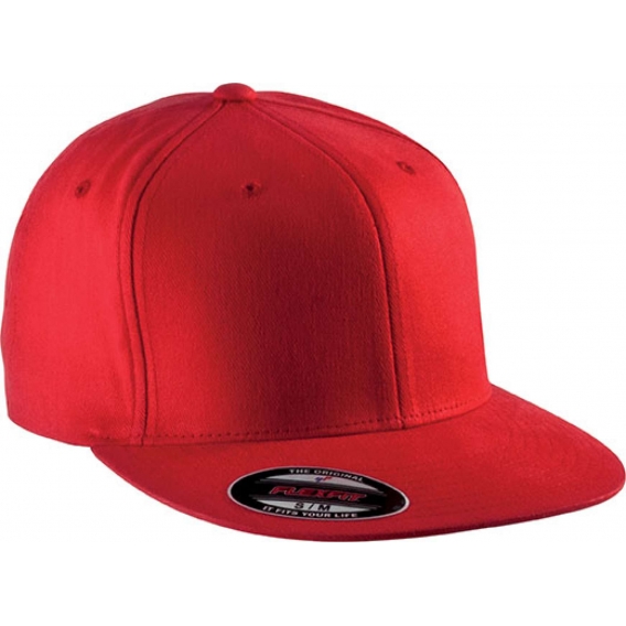 FLEXFIT® BRUSHED COTTON CAP WITH FLAT PEAK - 6 PANELS
