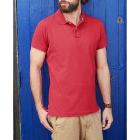 MEN'S SHORT SLEEVE PIQUE POLO SHIRT KARIBAN VINTAGE