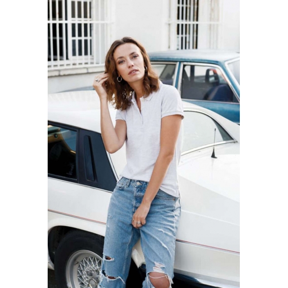 LADIES' VINTAGE SHORT SLEEVE POLO SHIRT