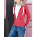 LADIES' ZIP HOODED VINTAGE SWEATSHIRT