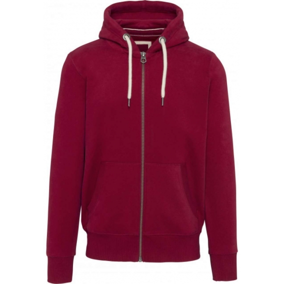 MEN’S VINTAGE ZIPPED HOODED SWEATSHIRT