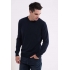 MEN’S CREW NECK FINE GAUGE COTTON PULLOVER