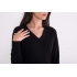 LADIES’ V-NECK FINE GAUGE COTTON PULLOVER