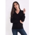 LADIES’ V-NECK FINE GAUGE COTTON PULLOVER