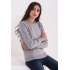 LADIES’ CREW NECK FINE GAUGE COTTON PULLOVER