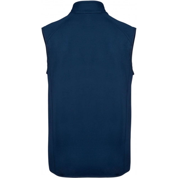 DUAL-FABRIC SLEEVELESS SPORTS JACKET