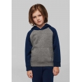 KIDS' TWO-TONE HOODED SWEATSHIRT