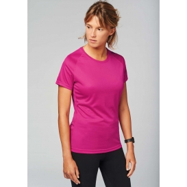 LADIES' SHORT-SLEEVED SPORTS T-SHIRT