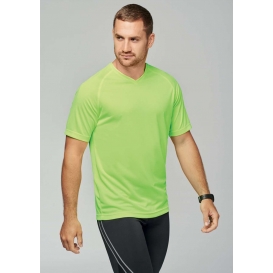 MEN’S V-NECK SHORT SLEEVE SPORTS T-SHIRT