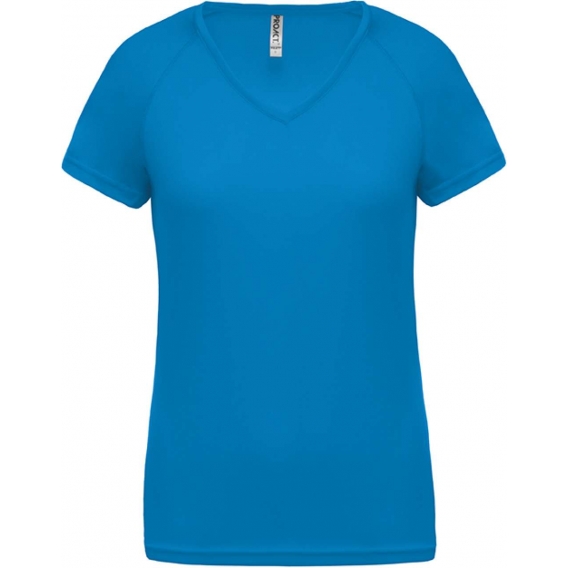 LADIES’ V-NECK SHORT SLEEVE SPORTS T-SHIRT