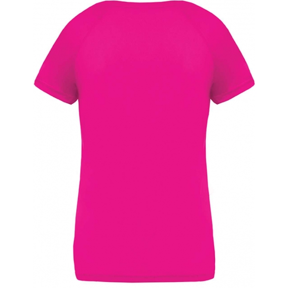 LADIES’ V-NECK SHORT SLEEVE SPORTS T-SHIRT