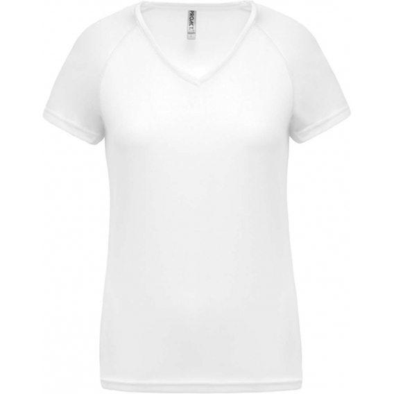 LADIES’ V-NECK SHORT SLEEVE SPORTS T-SHIRT