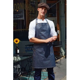 'DISTRICT' WAXED LOOK DENIM BIB APRON